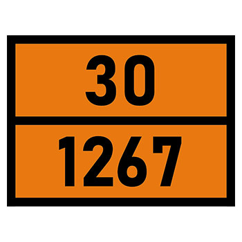 Табличка «Опасный груз 30-1267», Нефть сырая
